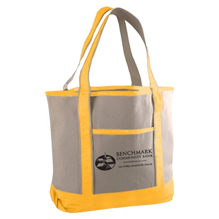 Canvas Deluxe Tote Bag, custom tote bag with logo imprint 5