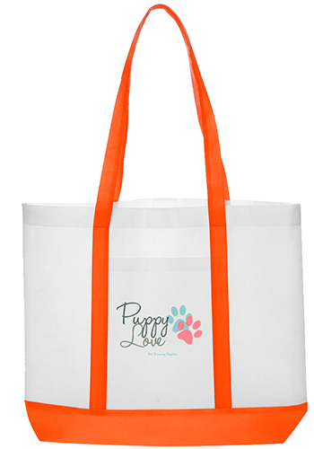 Trim Color Non-Woven Tote Bags 12