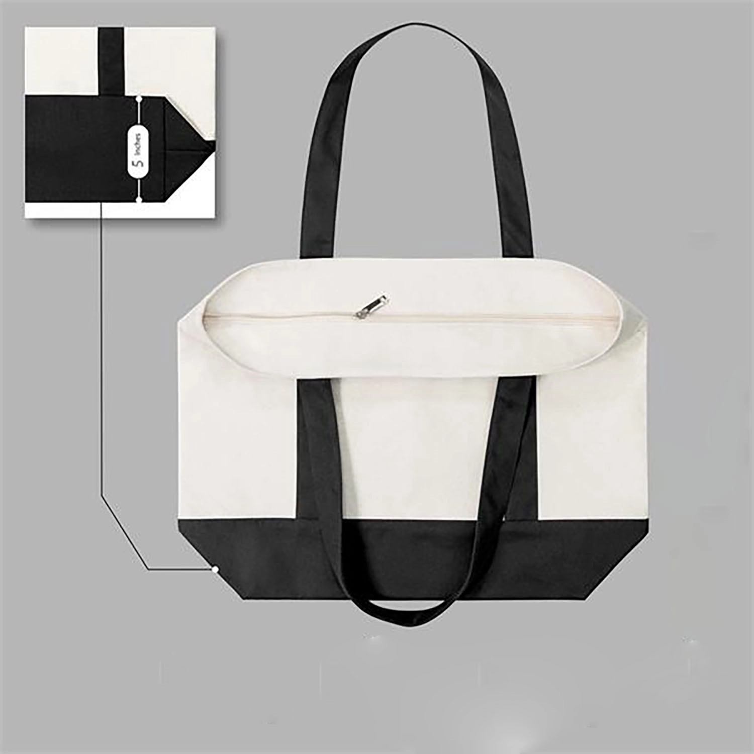Canvas Tote Bag, custom tote bag with logo imprint 3