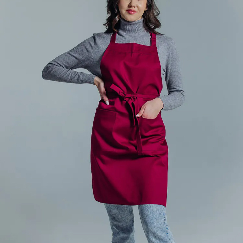 Adjustable Bib Apron with Long Ties 16