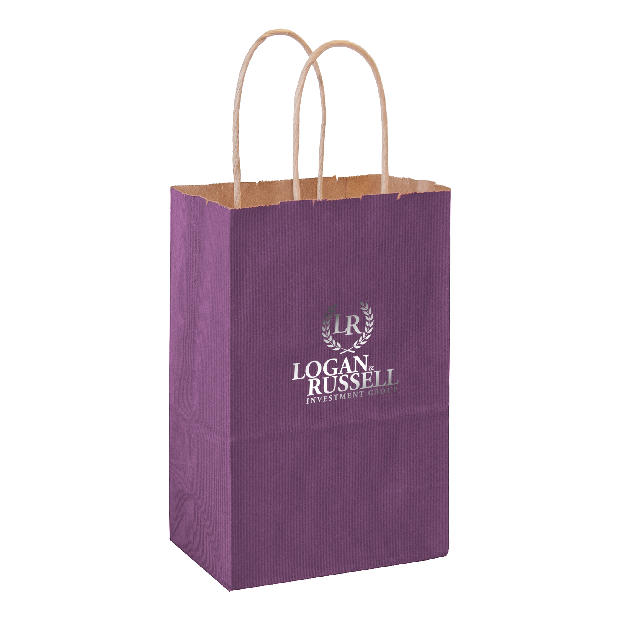Matte Color Paper Shopper with Twisted Paper Handles 33