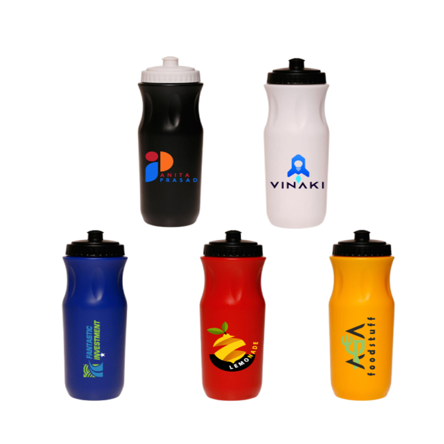 Sports Bottle with Push Top Lid - Plastic 26 oz