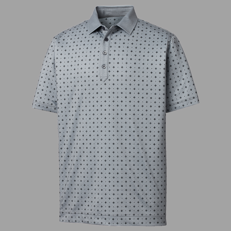 FootJoy ProDry Performance Lisle Deco Print- Athletic Fit Polo 8