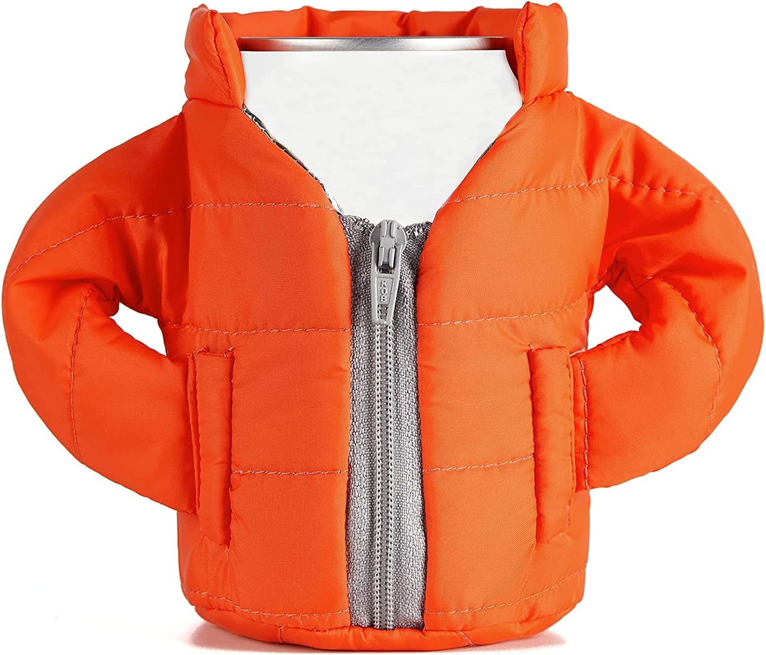 Zippered Puffy Jacket Can Coolie 6