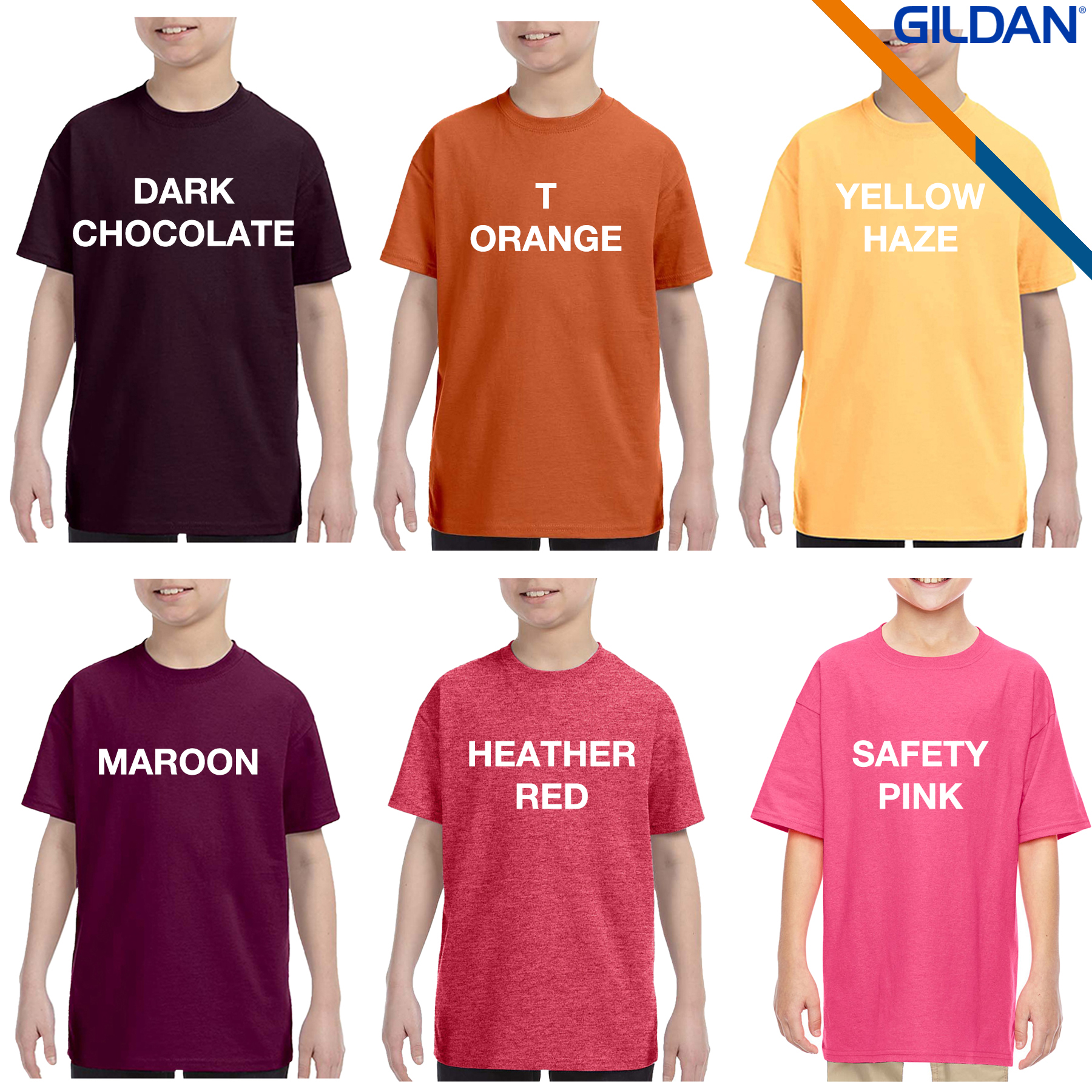 Gildan® 5.3 oz Heavy Cotton Youth T-Shirts 3