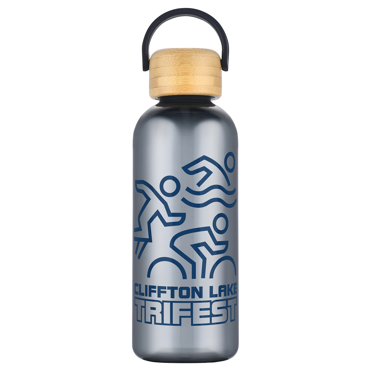 Sanzio 21 oz RPET Bottle with Bamboo Lid 27