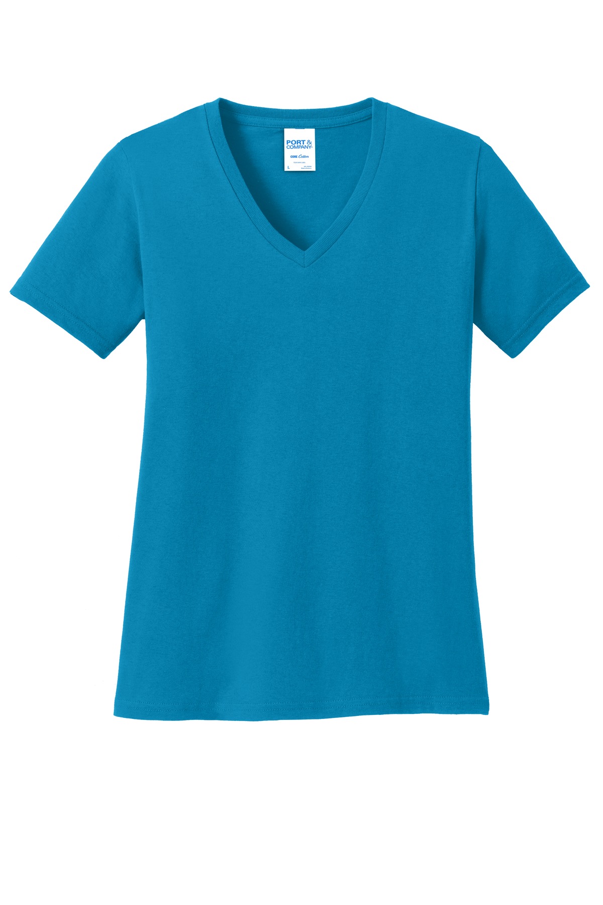 Port & Co Women's Core Cotton V-Neck Tee. LPC54V 158
