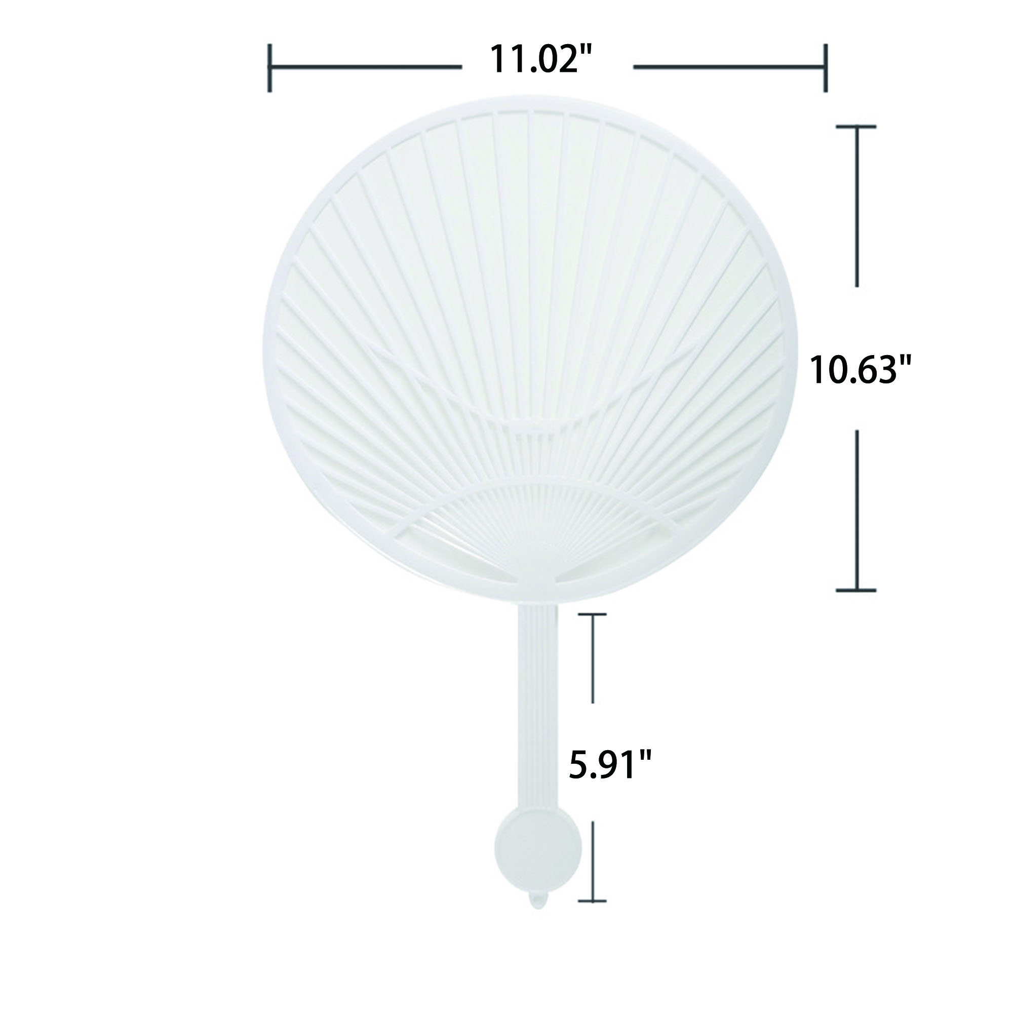 Full Color Stylish Plastic Advertising Hand Fan 1
