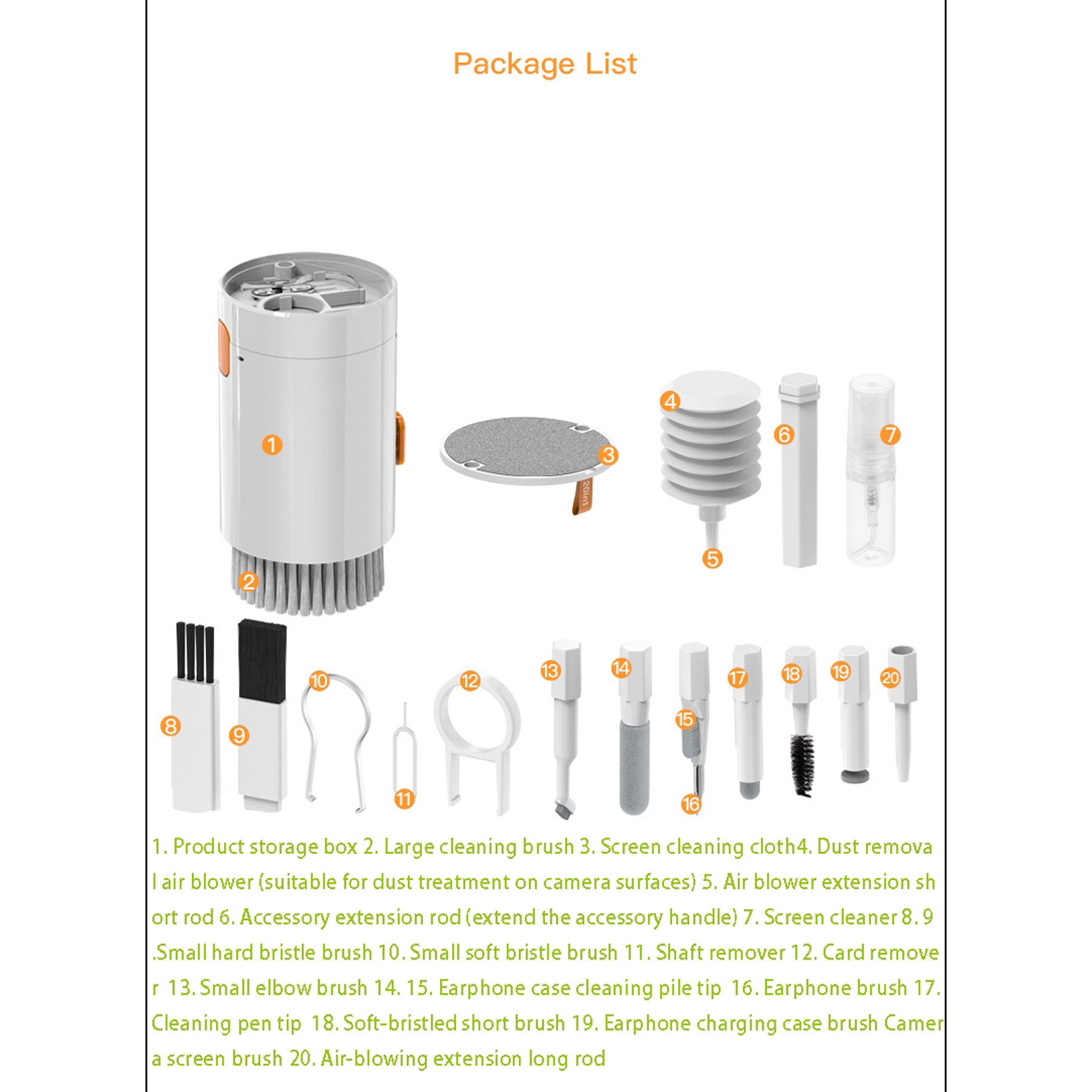 20 in 1 Multi Tool KitMini Table Dust Sweeper 3