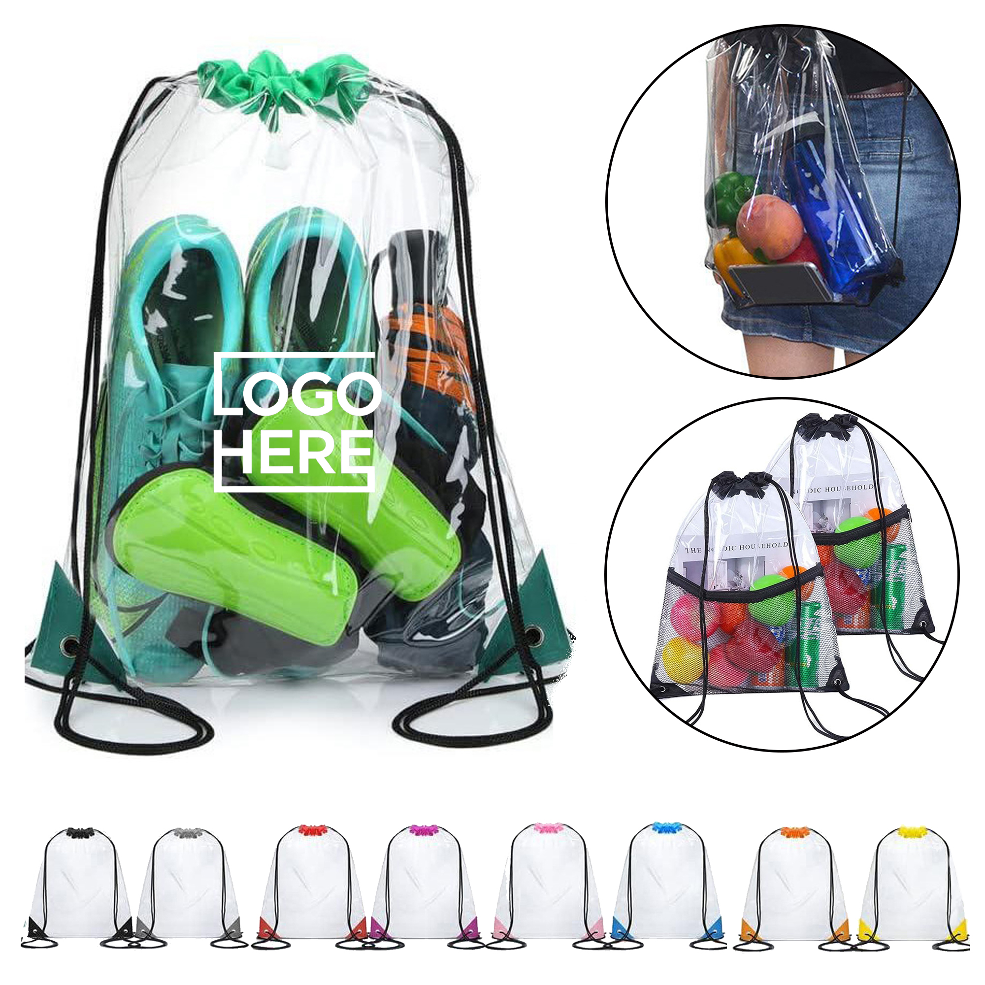 Custom PVC Drawstring Bag 2