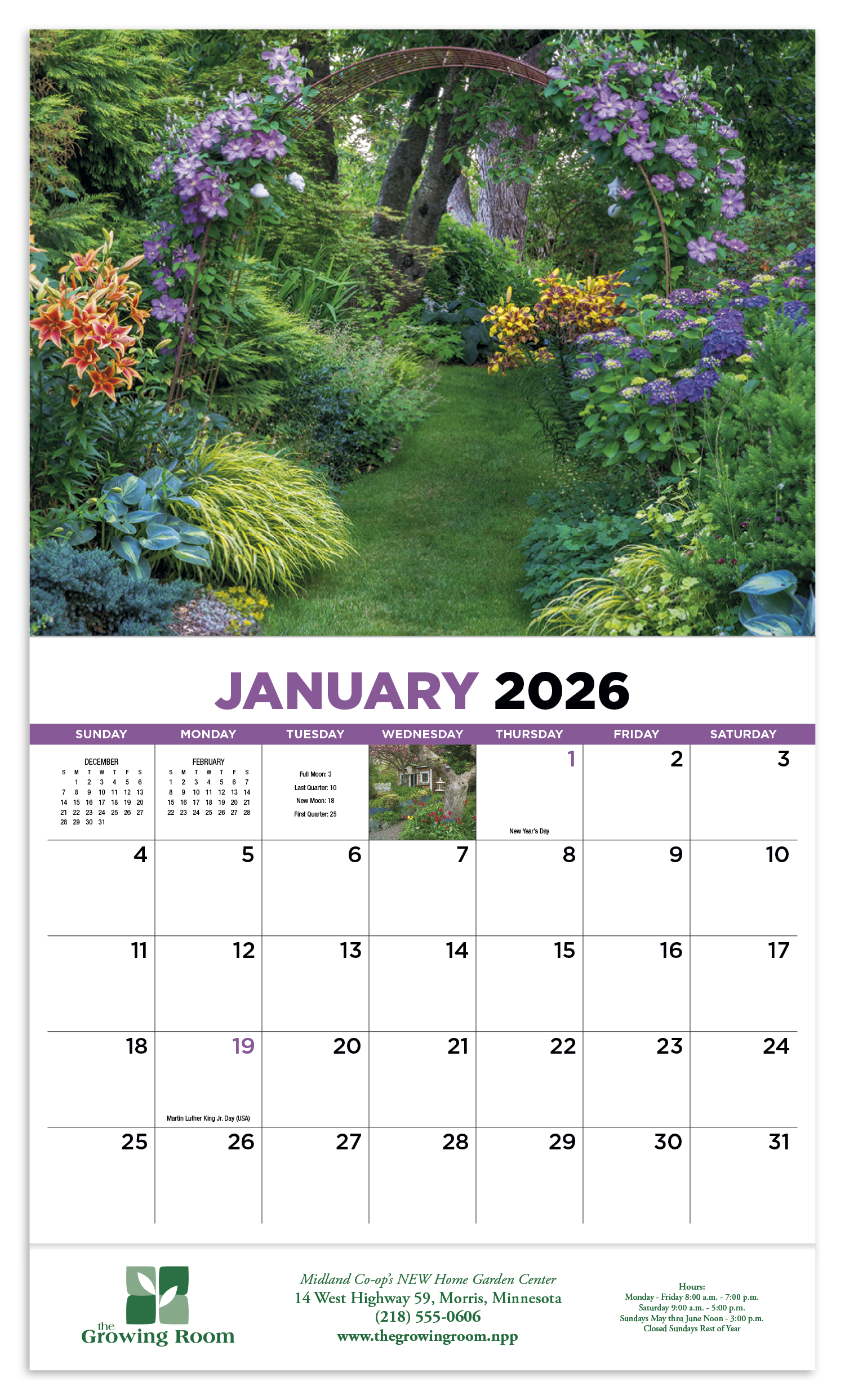 HotLine® Products Gardens Appointment Calendar - Stapled 51