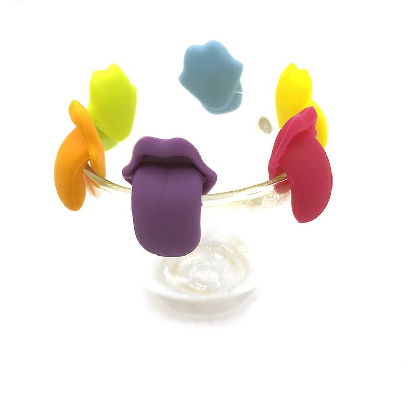 Silicone Red Wine Glass Tongue Recognizer 5