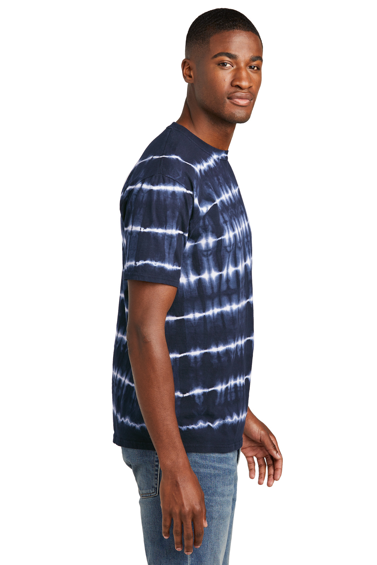 Port & Co Allover Stripe Tie-Dye Tee PC142 13