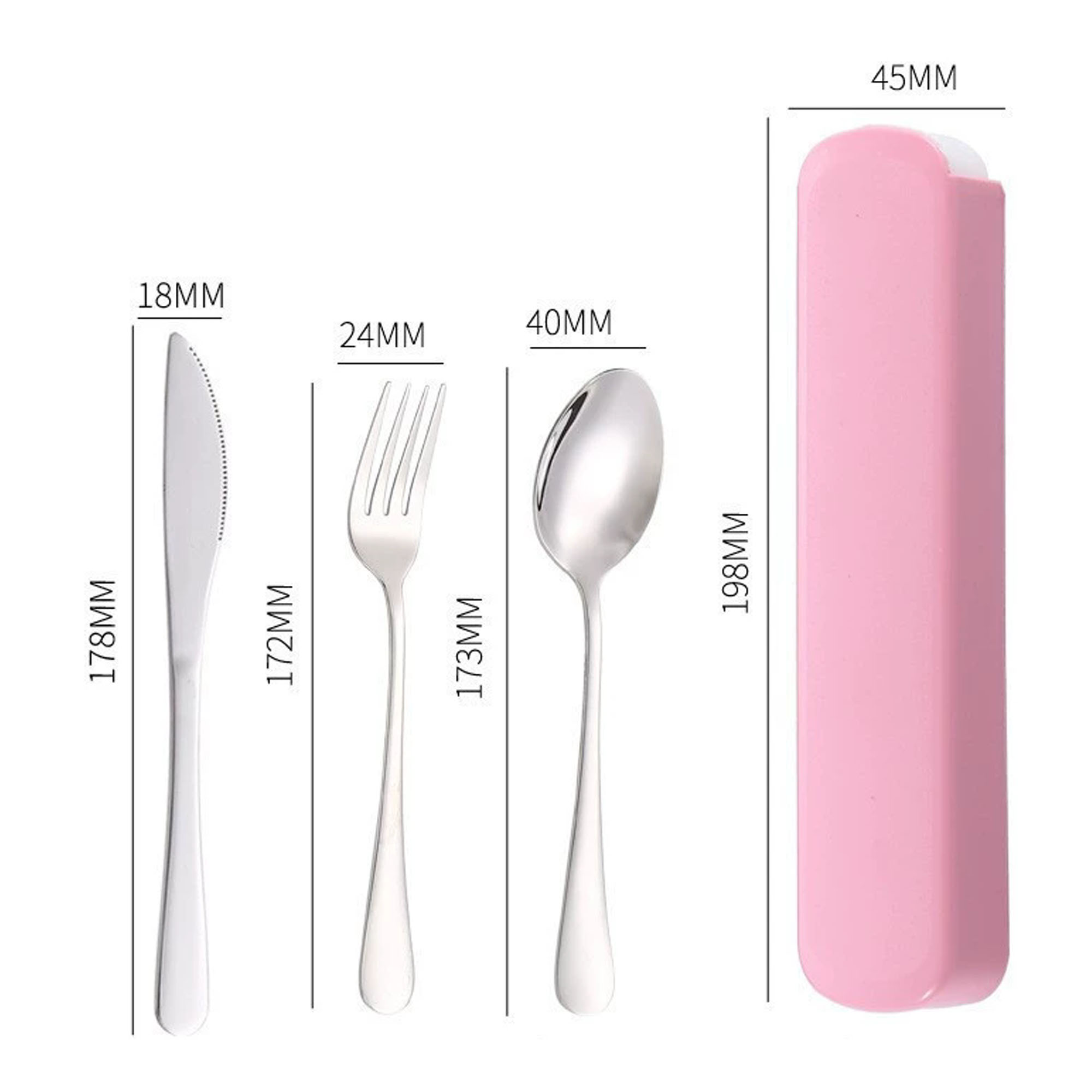 Stainless Steel Travel Utlensil Set, custom kitchen gadget with logo imprint 4