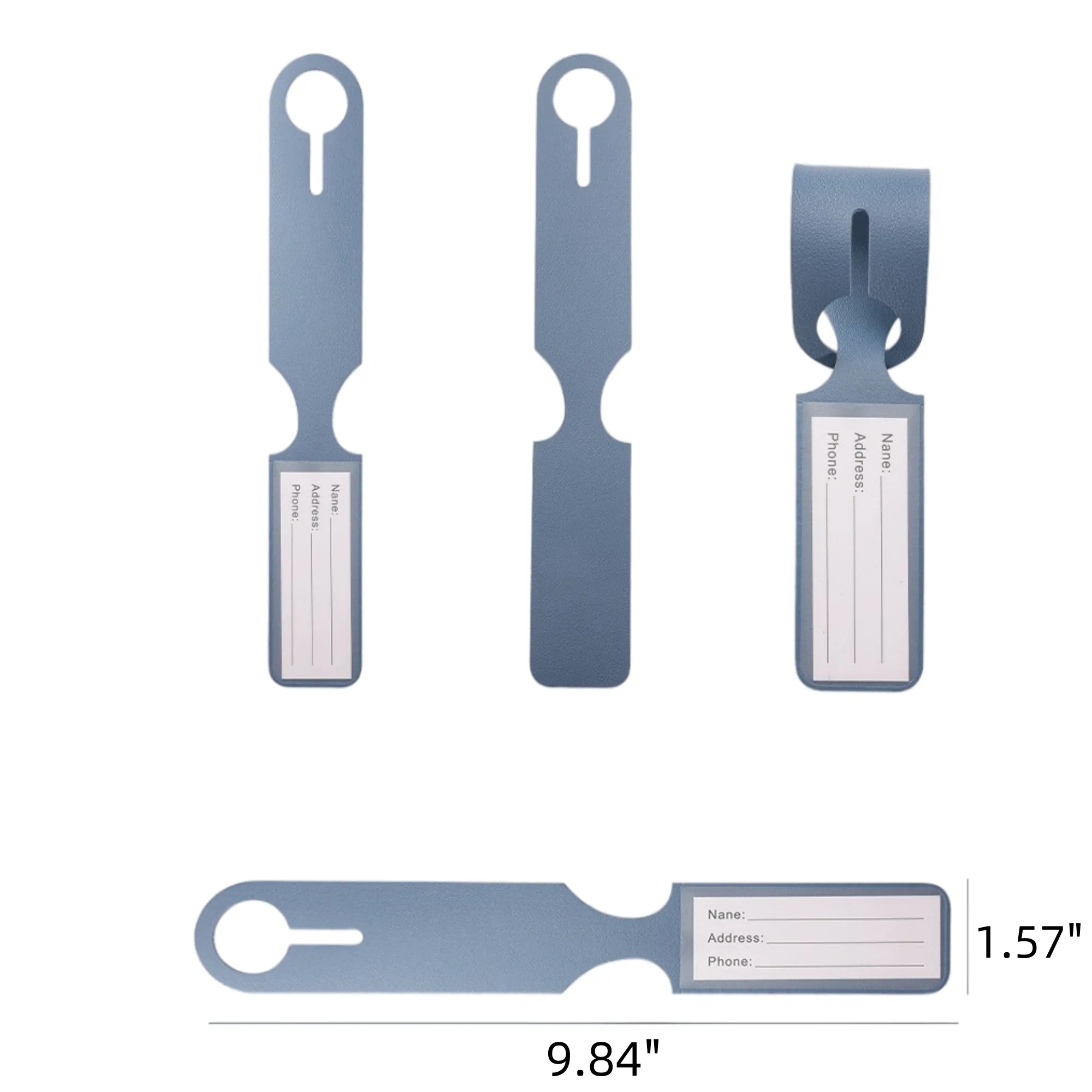PU Anti Loss Luggage Tag 2