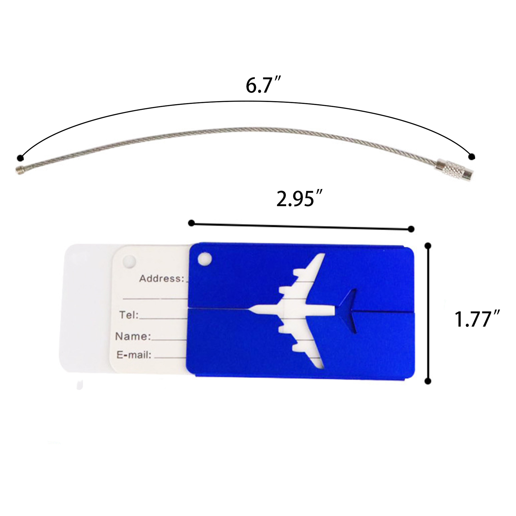 Aluminum Alloy Luggage Tag 2