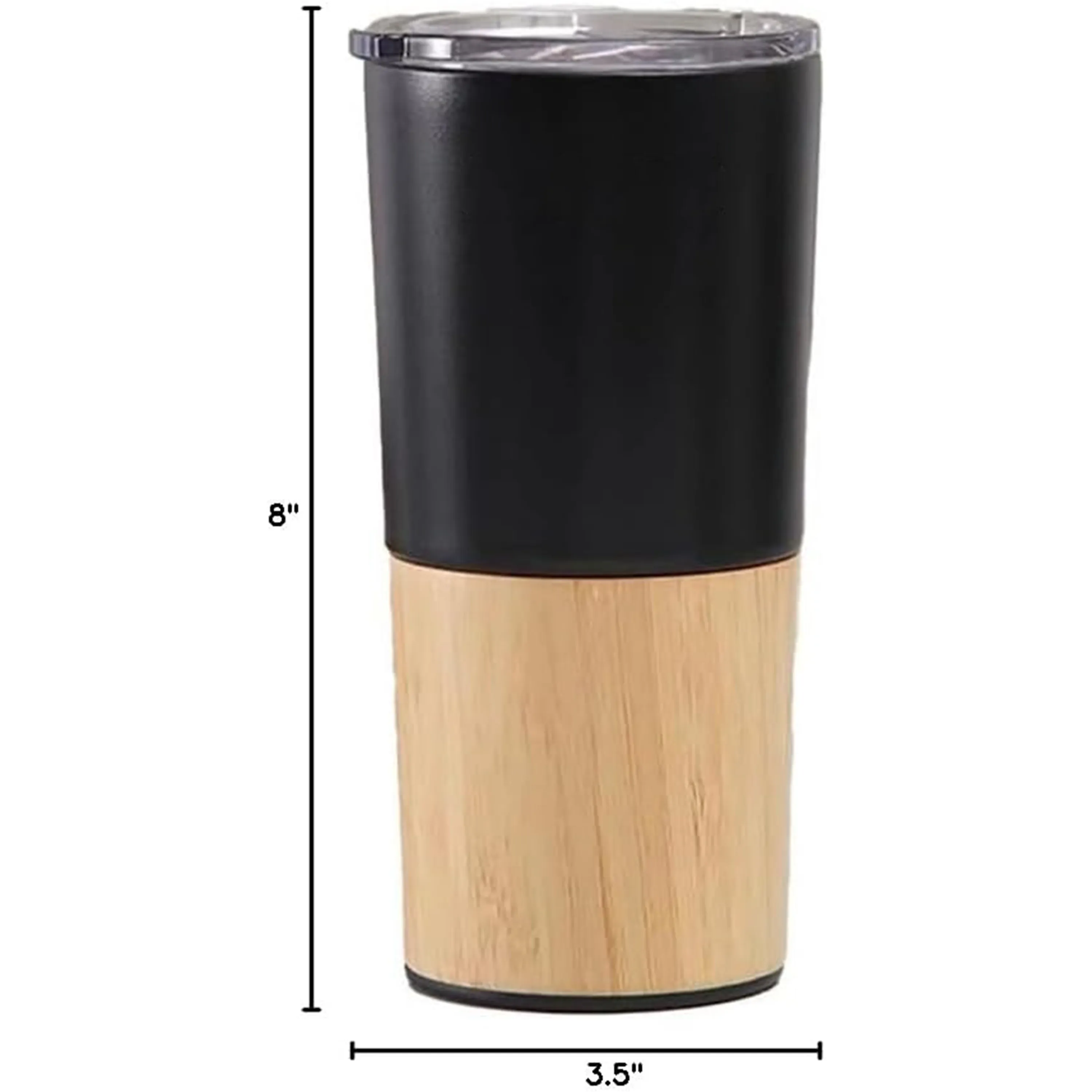 20 oz Stainless Steel Insulated Tumbler with Bamboo 6