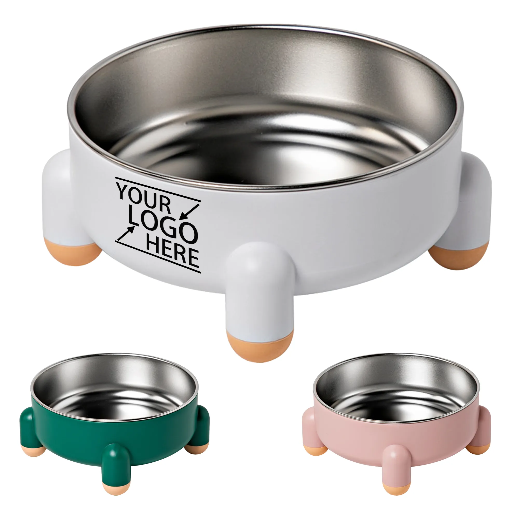 Non-Slip Stainless Steel Pet Bowl 2