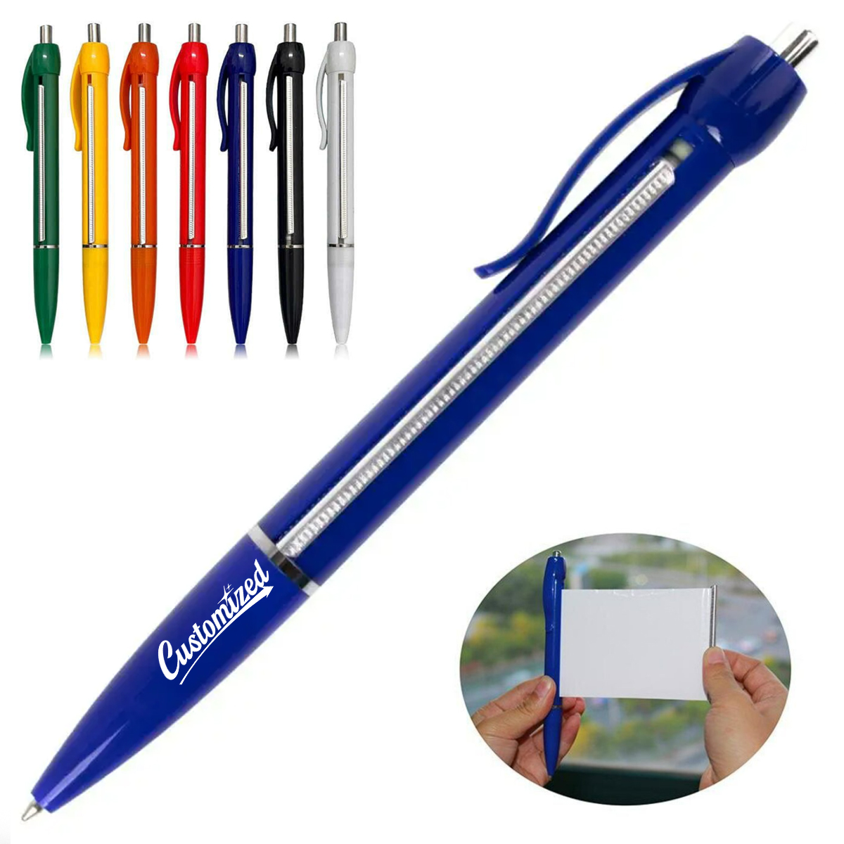 Custom Retractable Pull Out Advertising Scroll Ballpoint Pen 9