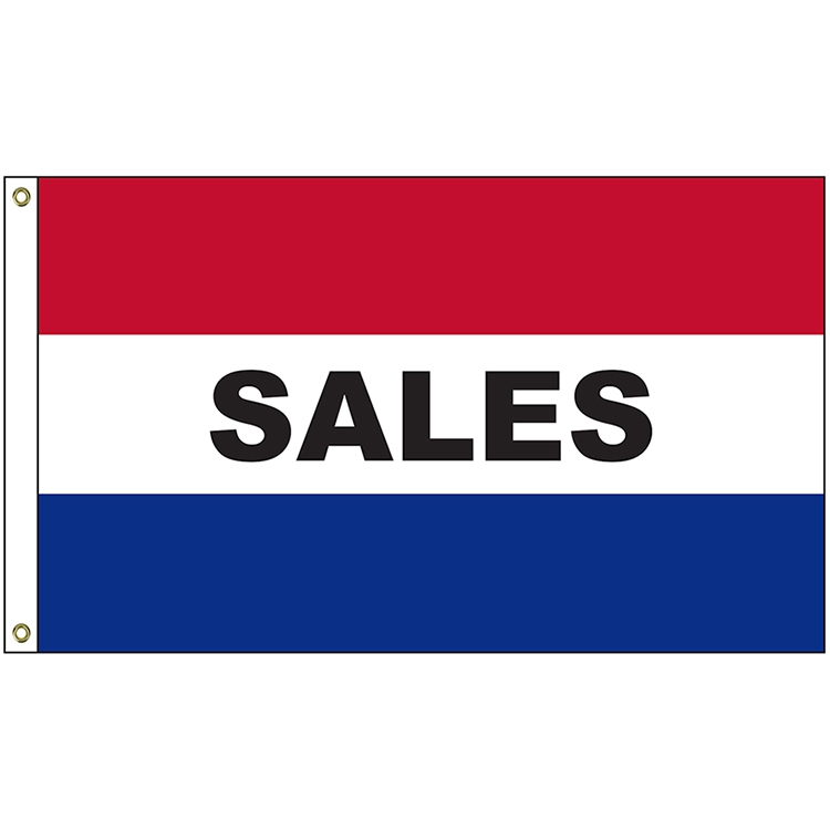 Sales 3' x 5' Message Flag with Heading and Grommets 2