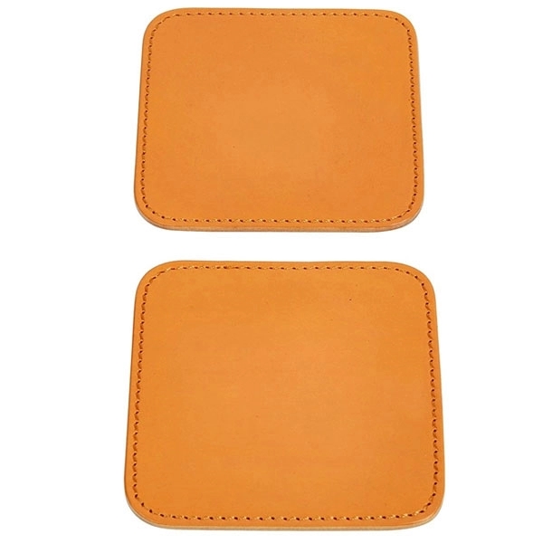 Square Pu Leather Coaster 4