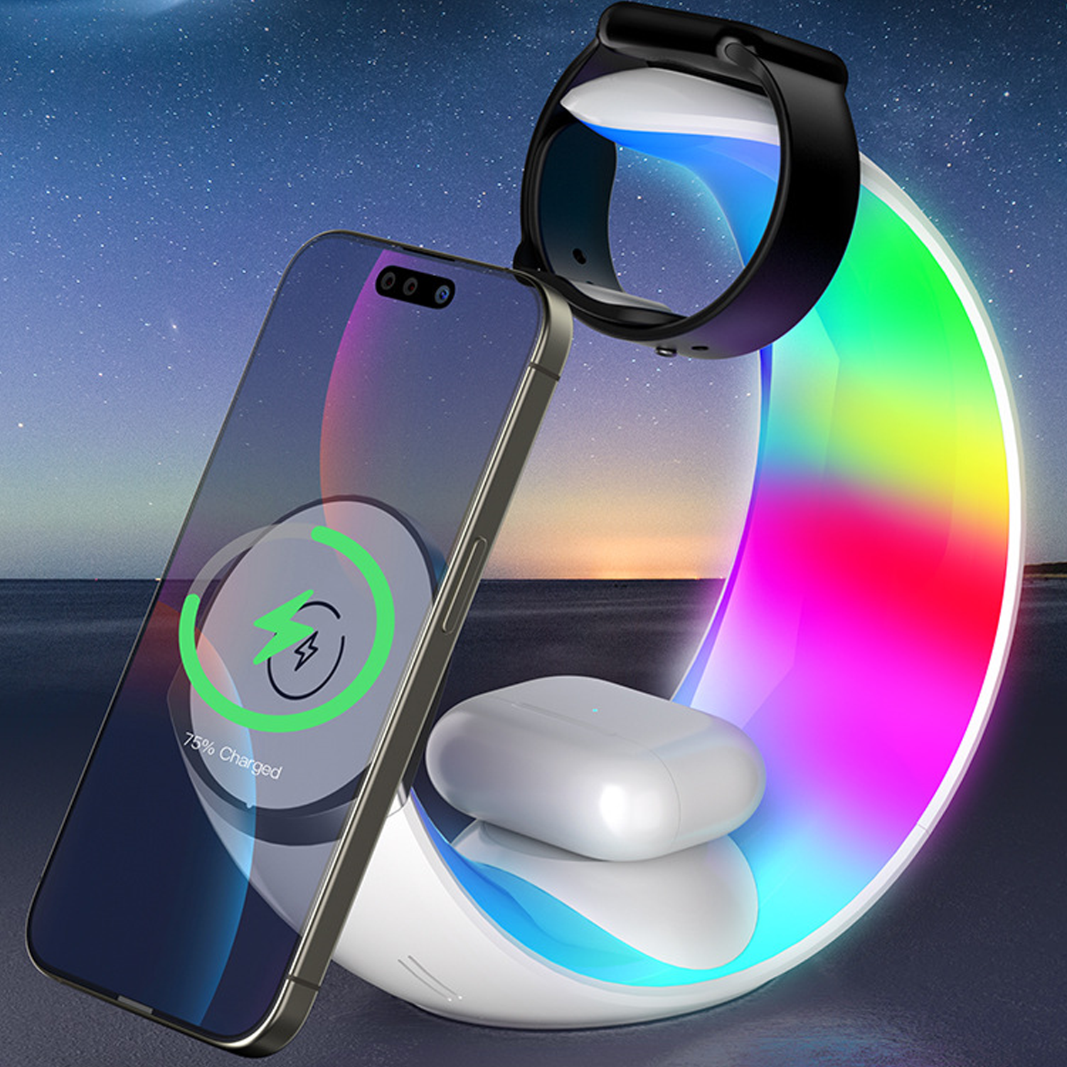 Magnetic Gradient Colorful Wireless Charger 3