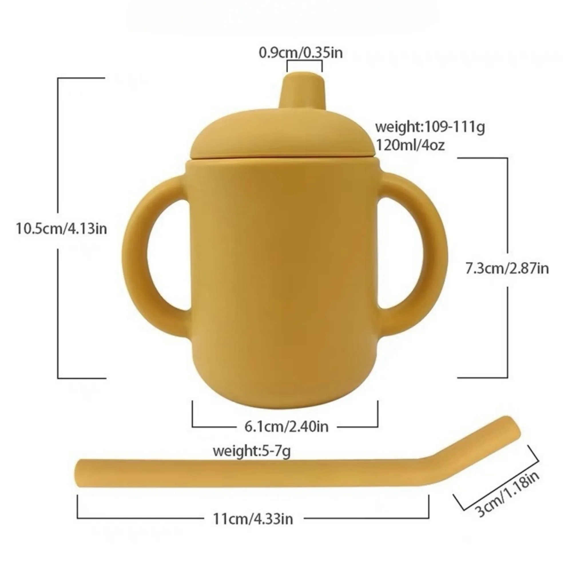 Baby Soft Silicone Infant Cup With Straw 6
