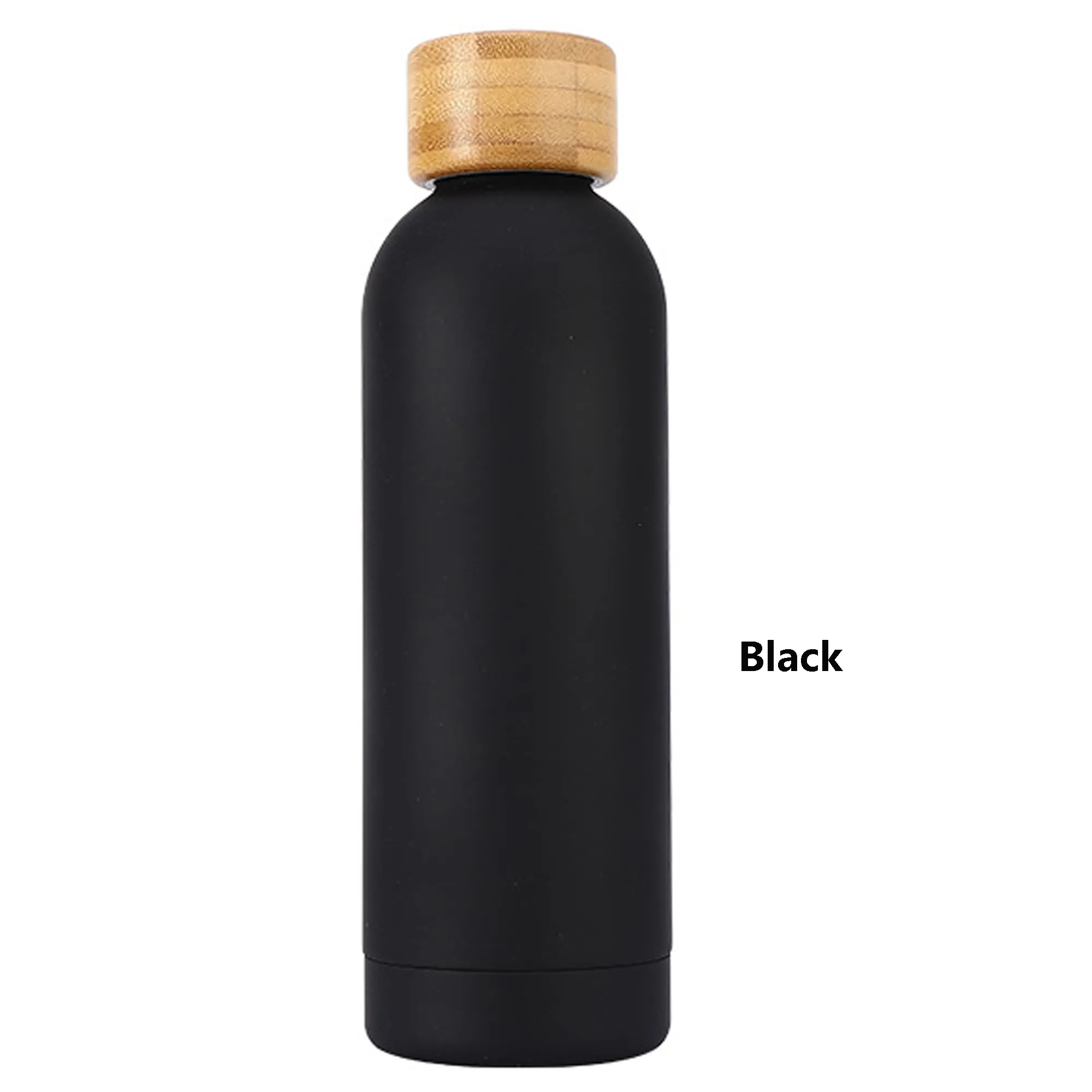 17 oz Double Wall Stainless Steel Bottle With Bamboo Lid, custom water bottle with logo imprint 11