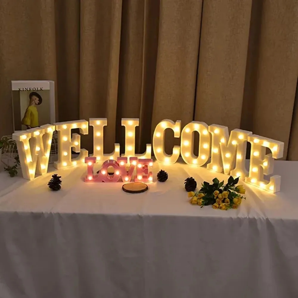Decorative LED Glowing Marquee Letter 8