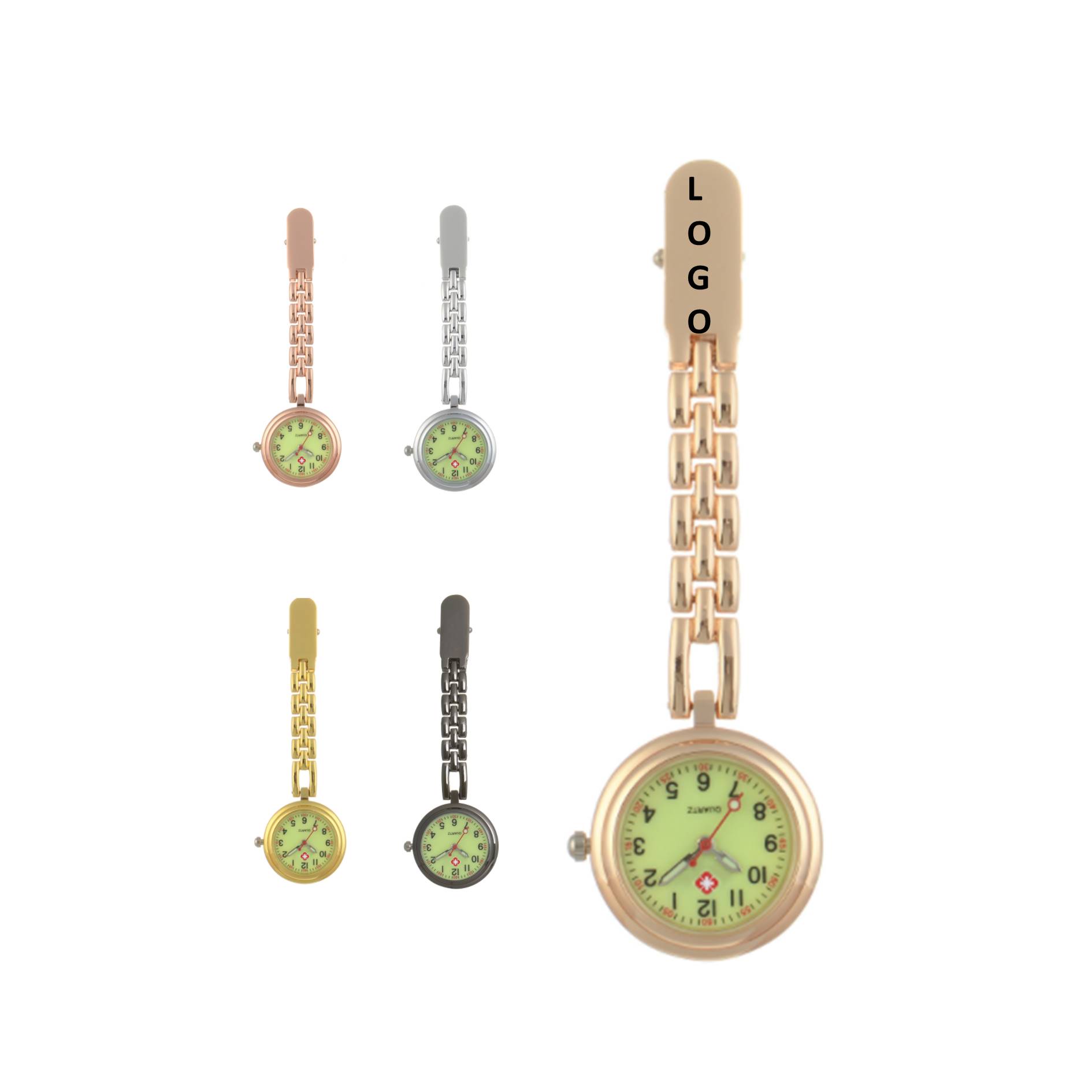 Luminous Alloy Pocket Brooch Nurse Watch 1