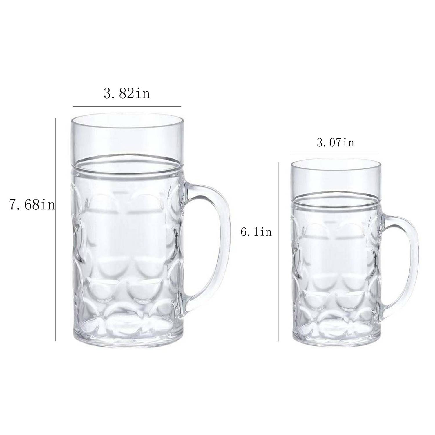 17/33oz Plastic Heat-Resistant Beer Mug 3