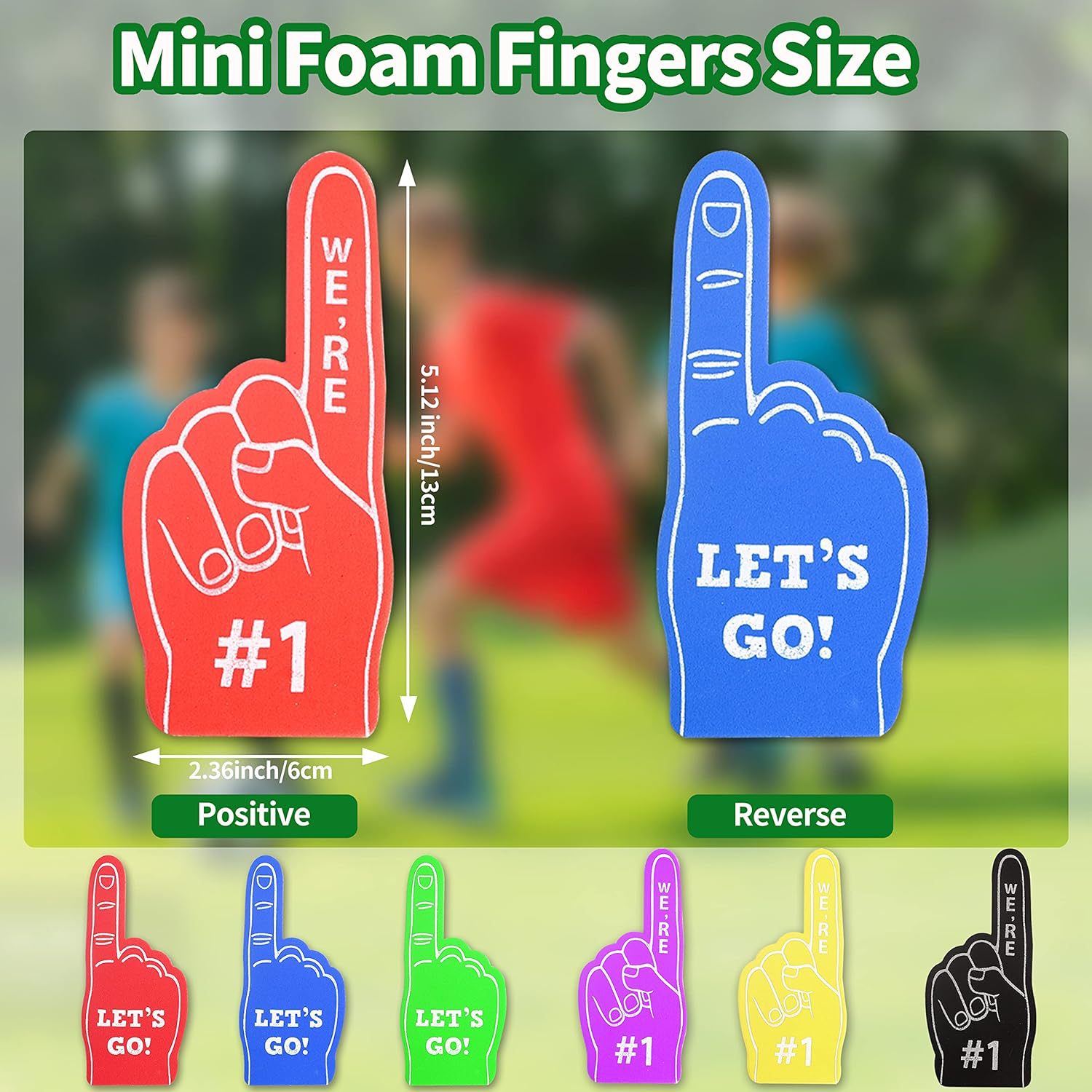 Custom Mini EVA/Sponge Foam Cheering Finger Covers 2