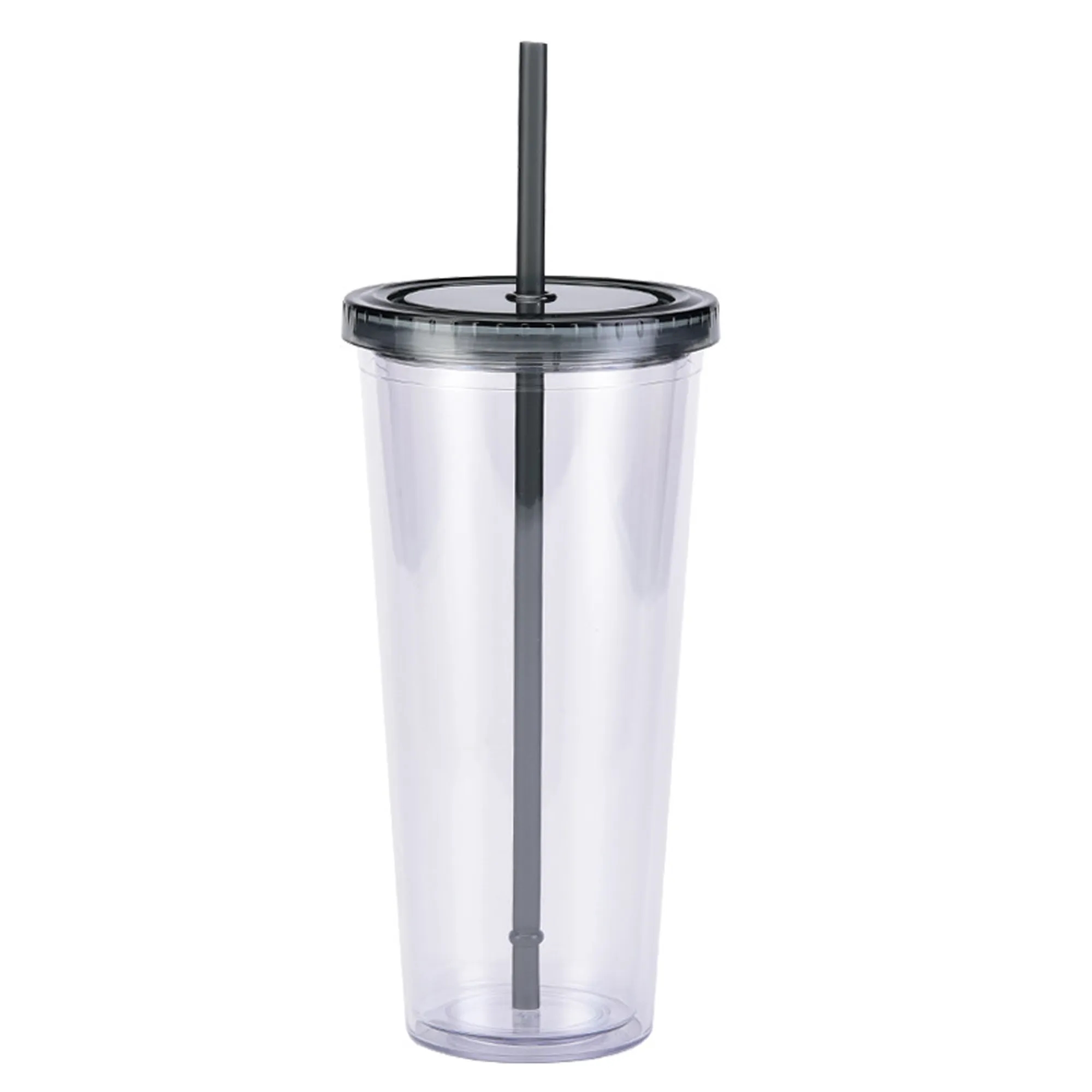 Custom 24oz AS Plastic Straw Cup 16