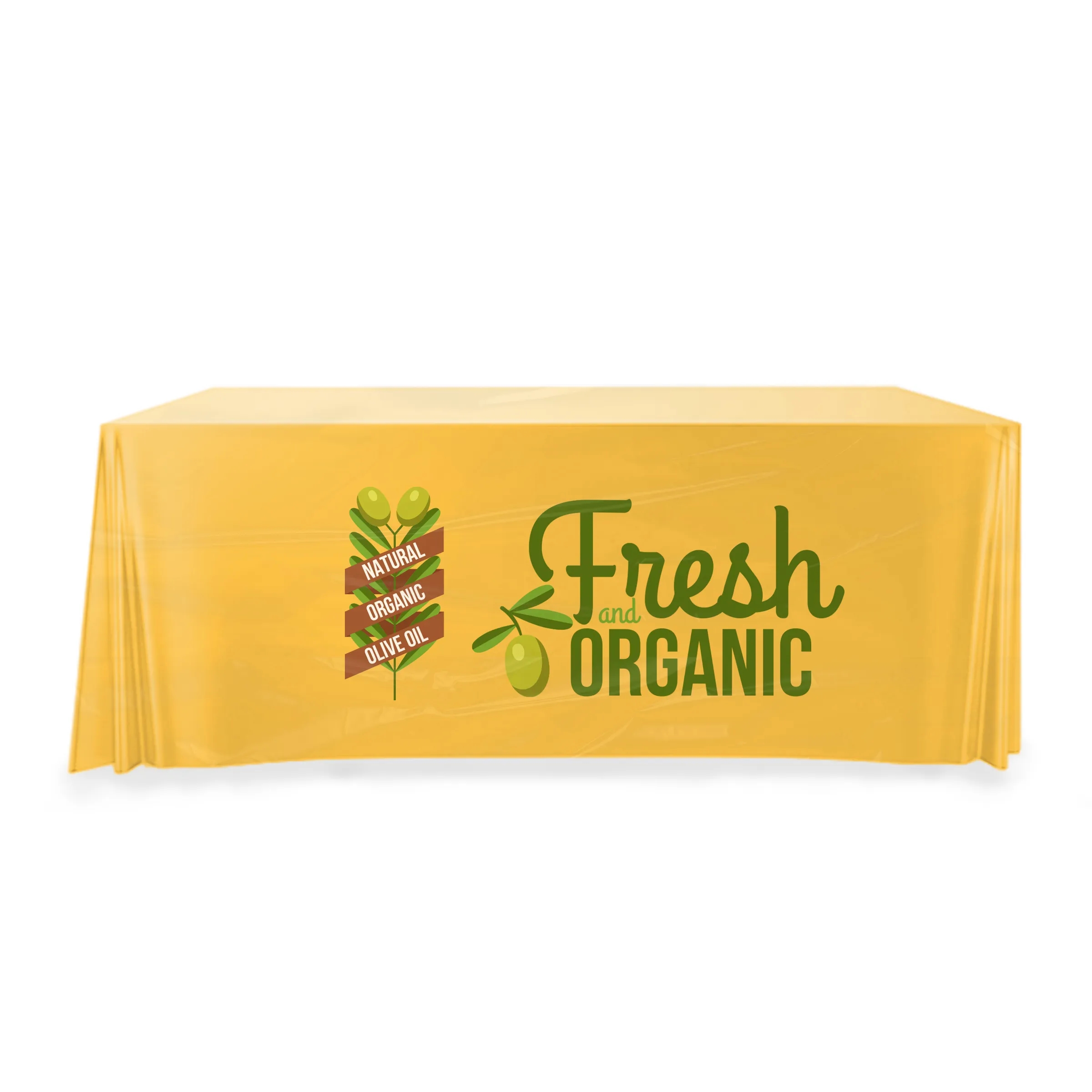 6' Custom Plastic Disposable Table Cover - Full Color 7
