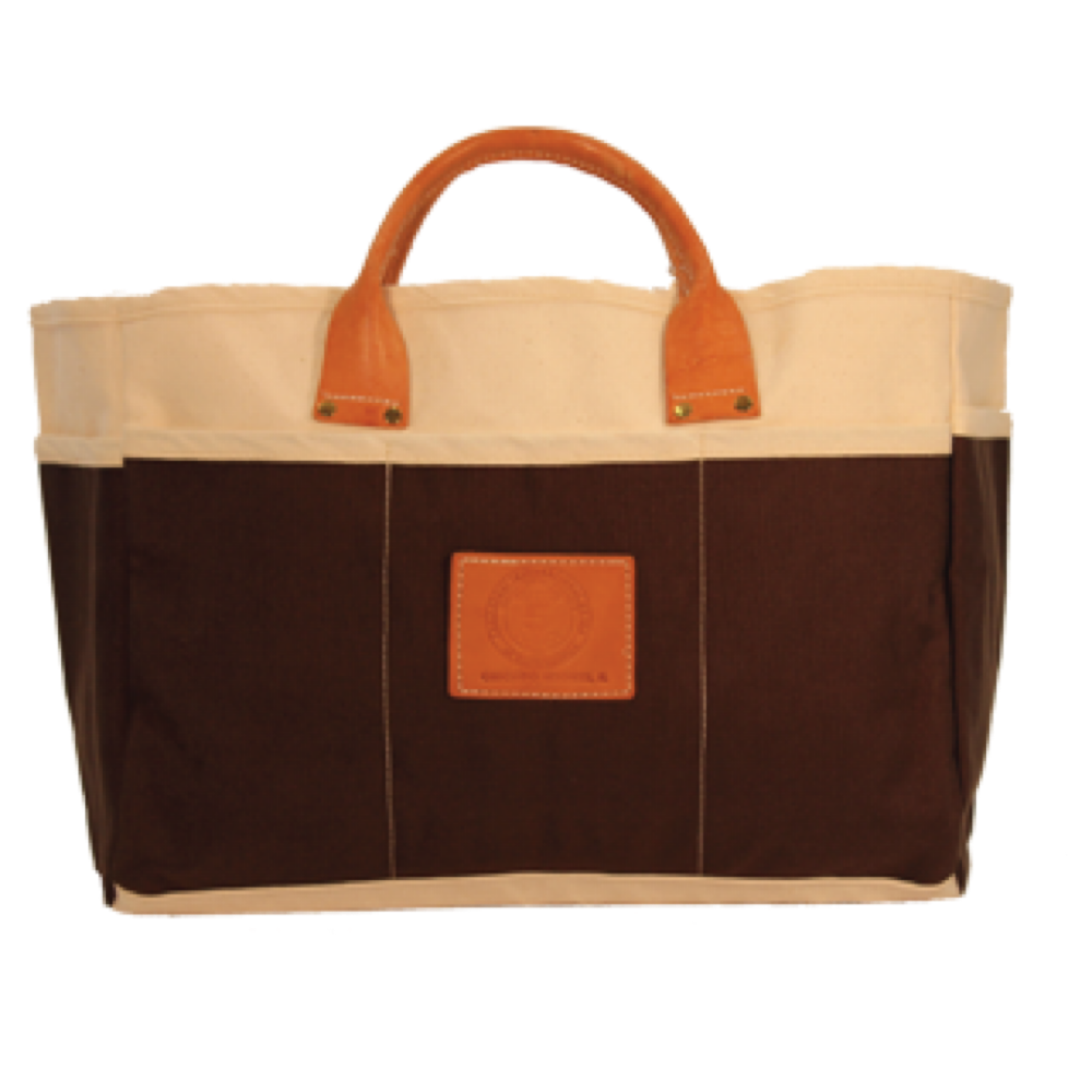 Natural Canvas Open Tool Bag w/18 Oz. Colored Pockets 2