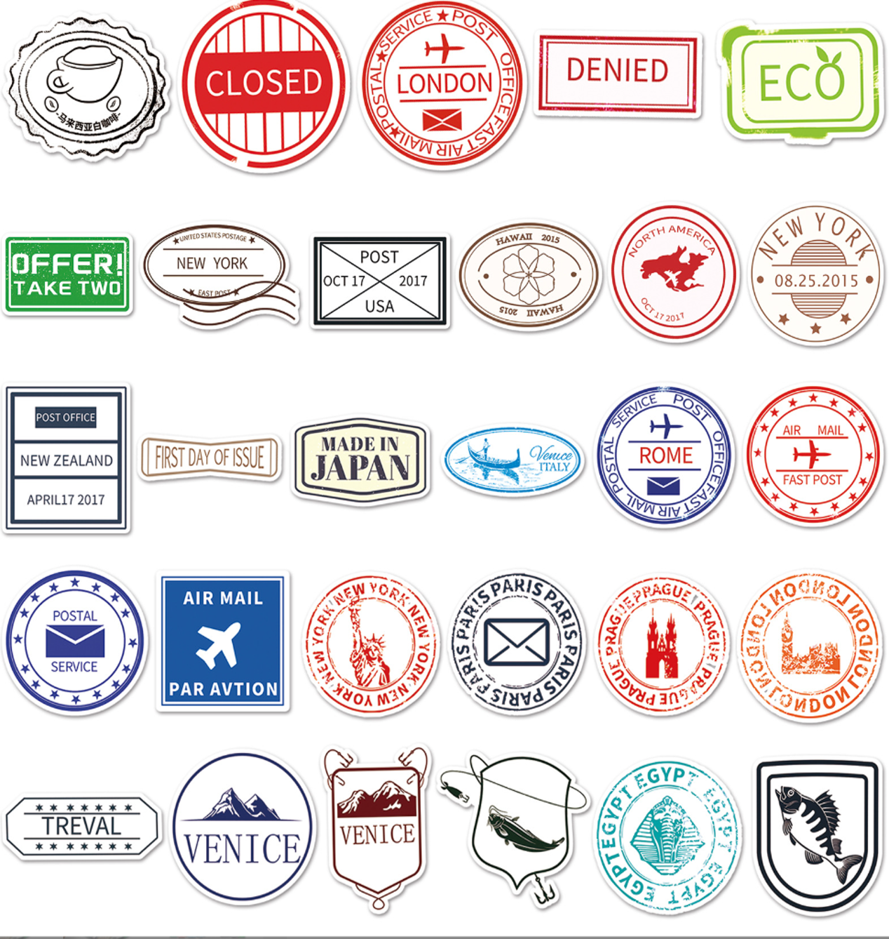 Travel Stickers 1