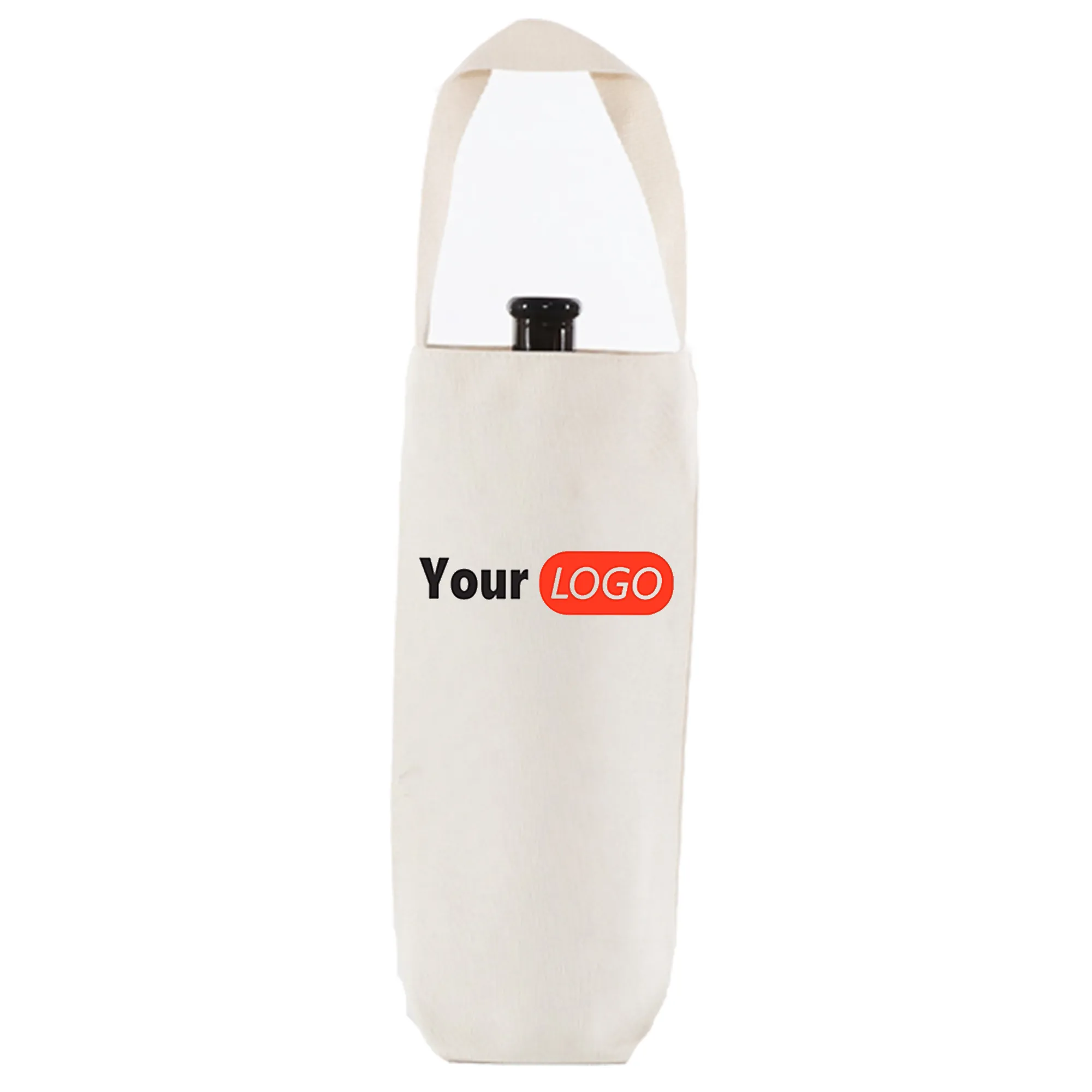 Polyester-Cotton Blend Wine Tote Bag