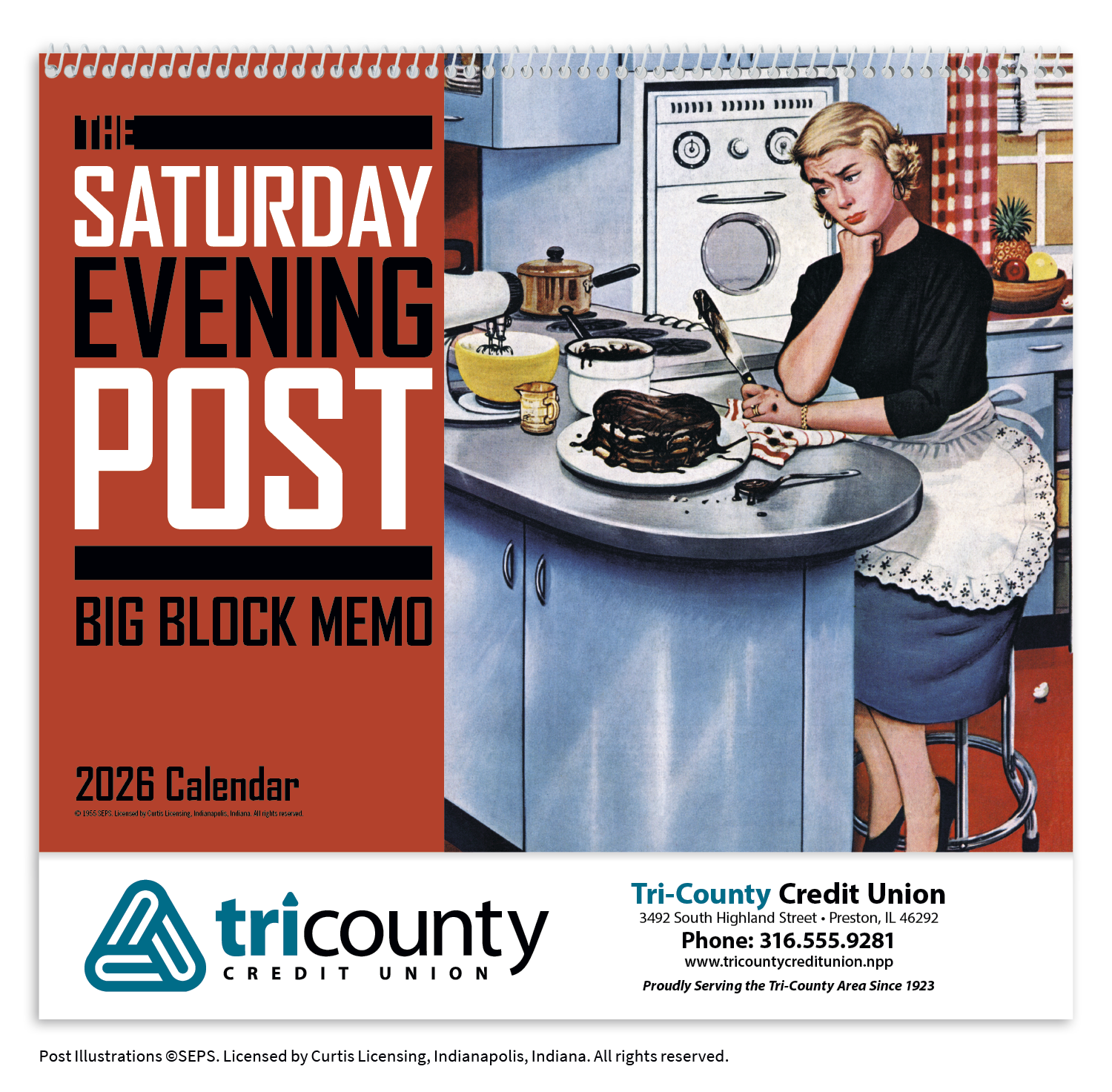 Triumph® Calendars Big Block Memo 46
