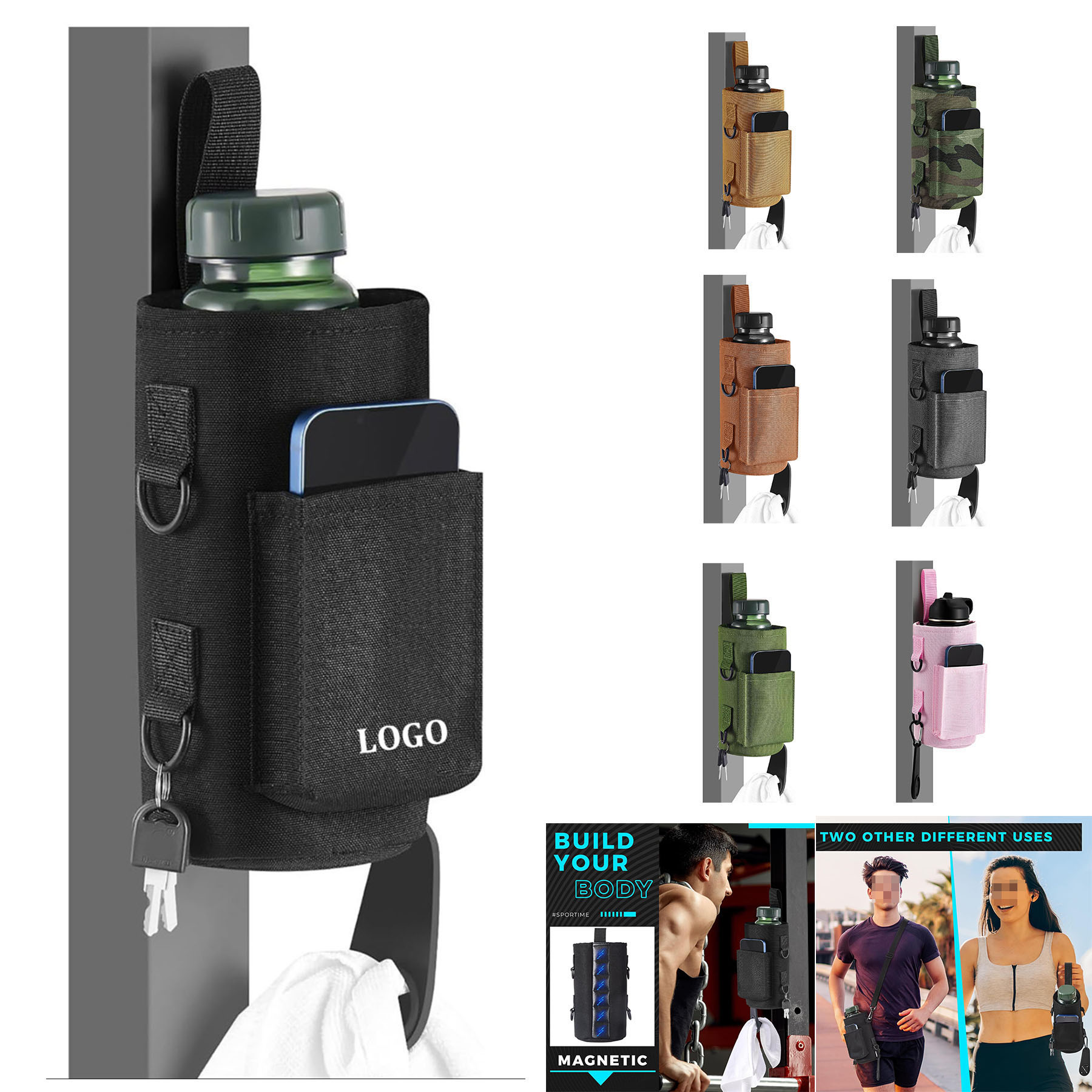 Magnetic Water Bottle Holder 2
