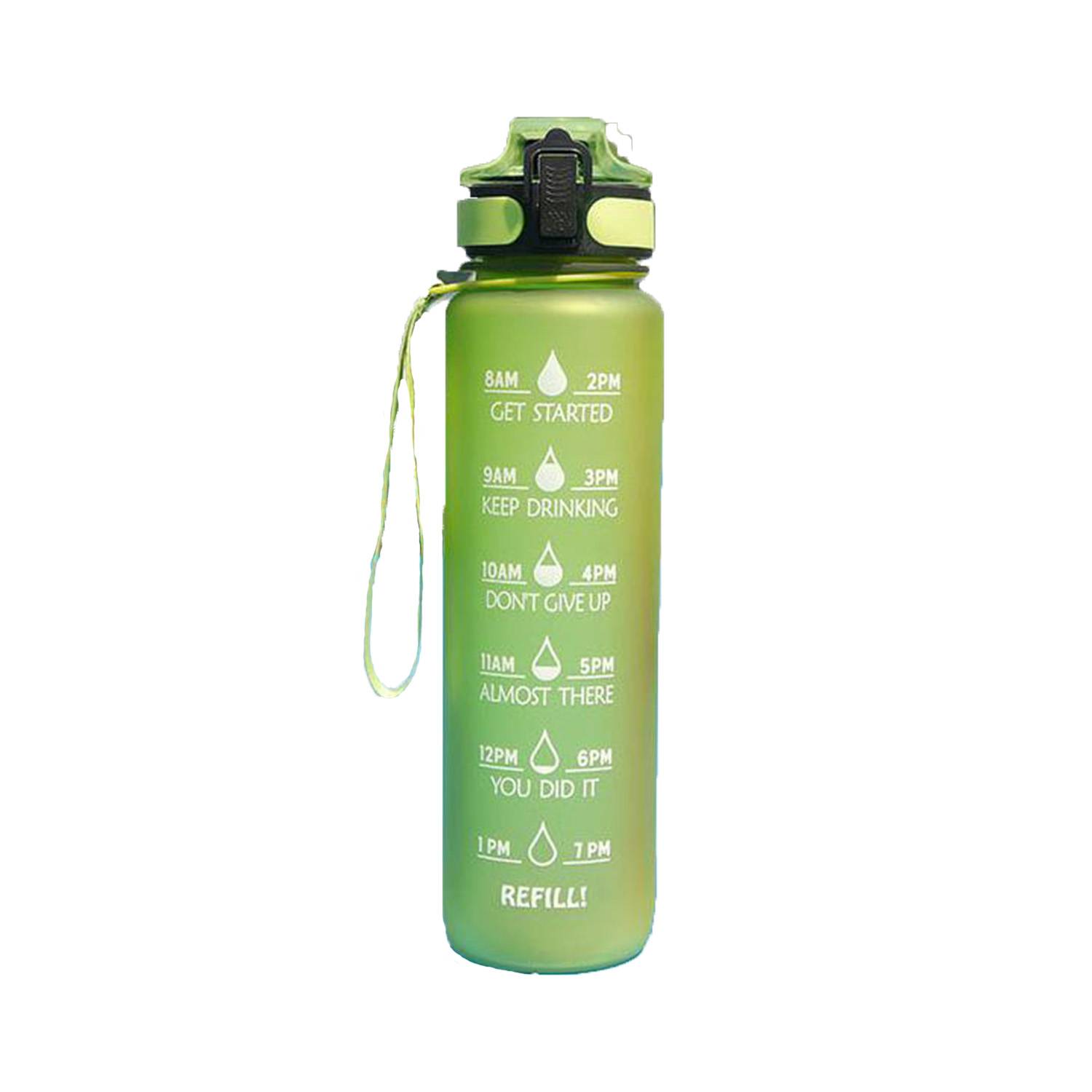 Plastic Sport Water Bottle with Time Markers 5