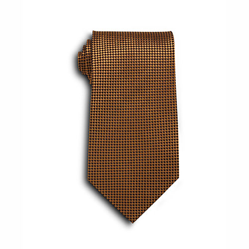 Brown Carlton Silk Tie 2