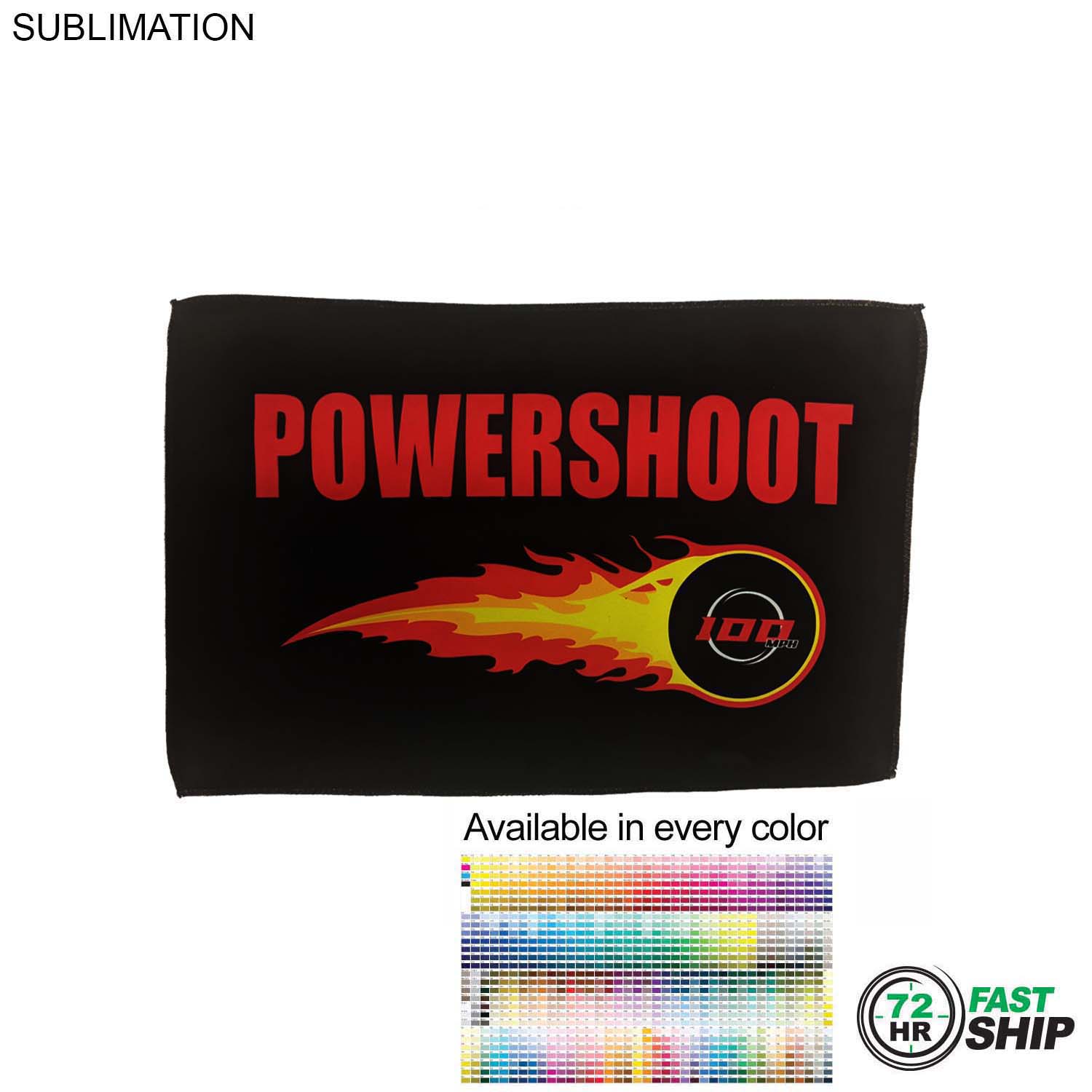 72 Hr Fast Ship - Microfiber Moisture Wicking, Cooling, Sports Suede Towel, 12x18, Sublimated 7