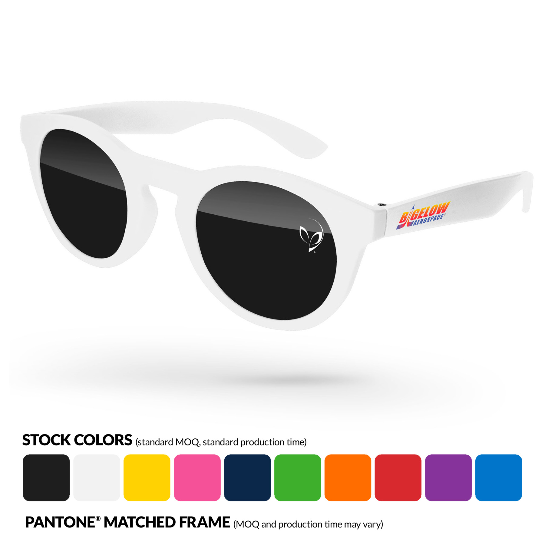 Andy Promotional Sunglasses w/ Full Color Temple Imprint 8