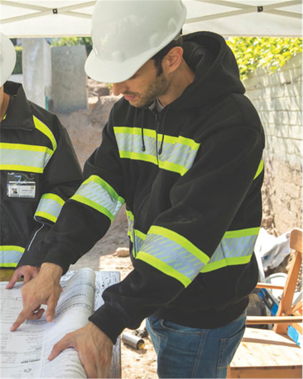 EV Series Enhanced Visibility Full-Zip Hooded Sweatshirt