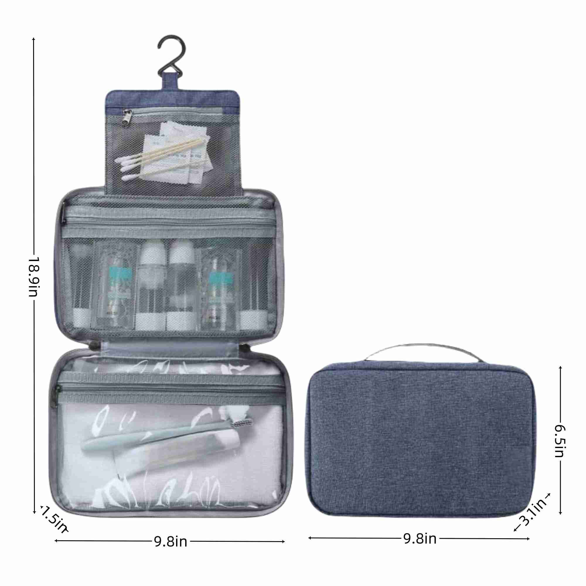 Large Capacity Travel Cosmetic Bag 2