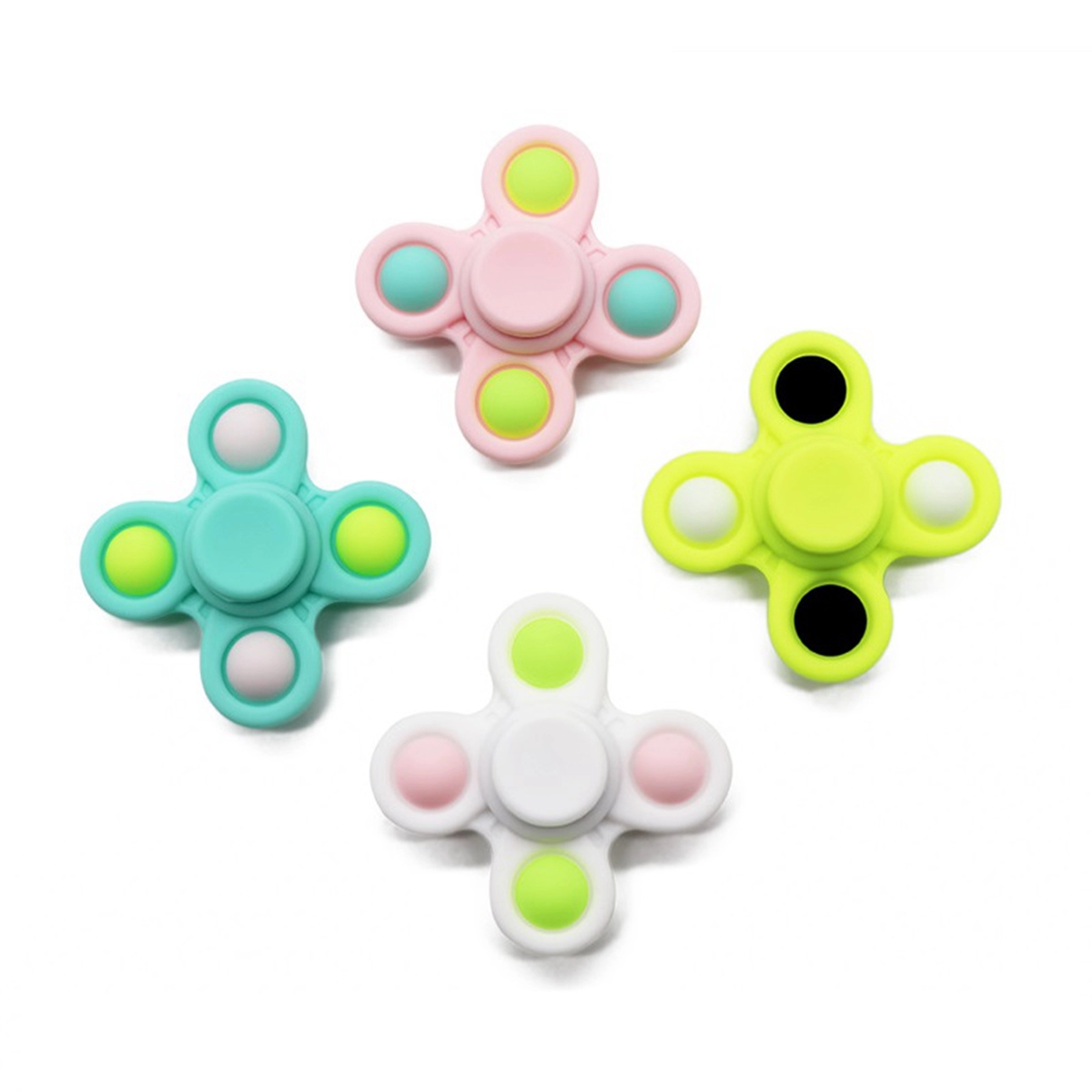 Clover Shaped Push Bubble Fidget Spinner Toy 14