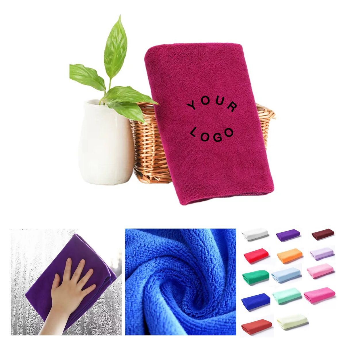 Absorbent Microfiber Cloth for Drying or Polishing 7