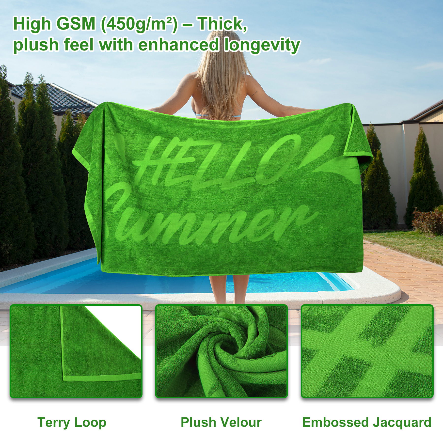 Heavyweight Cotton Beach Towel 10