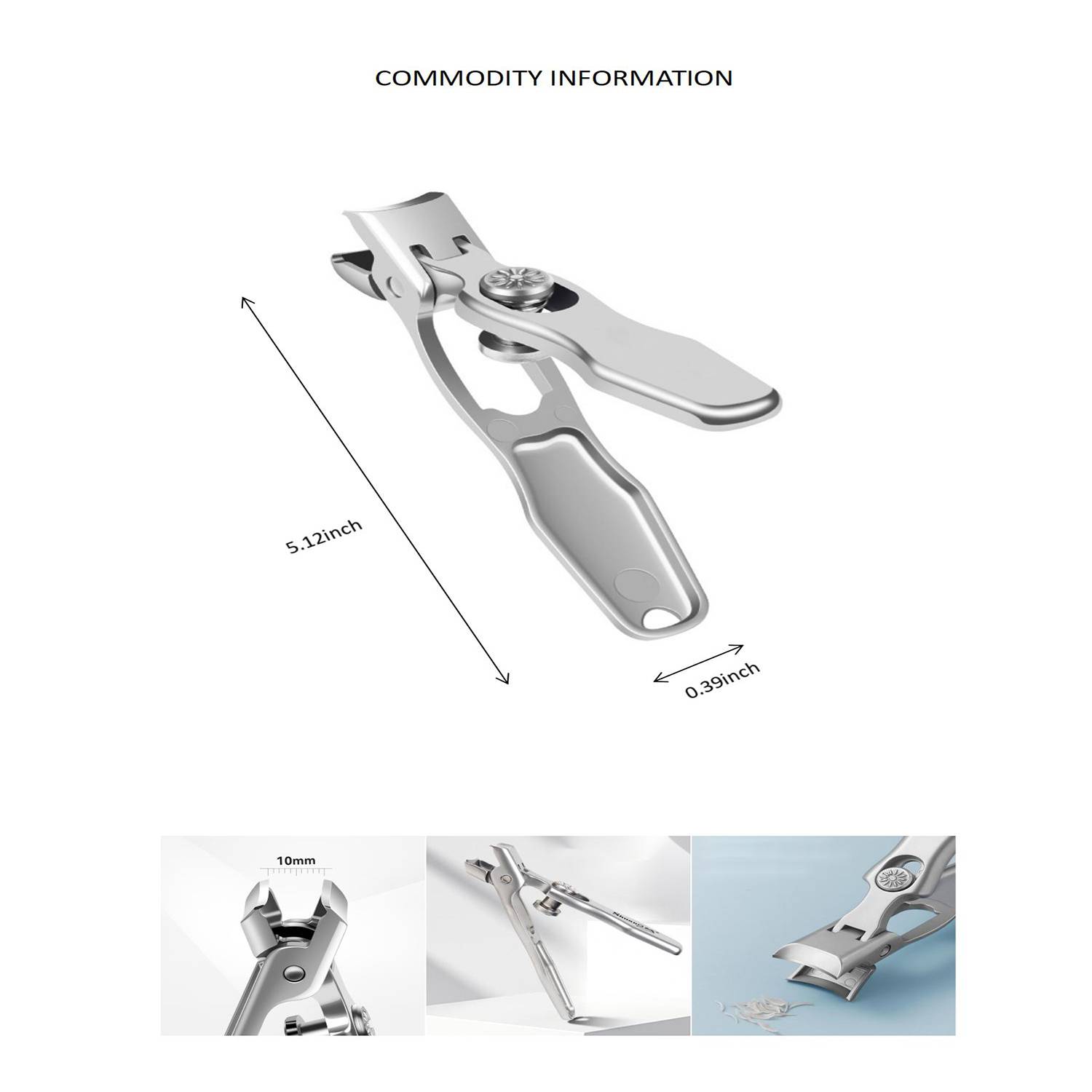 Stainless Steel Anti-Splash Nail Clippers 4
