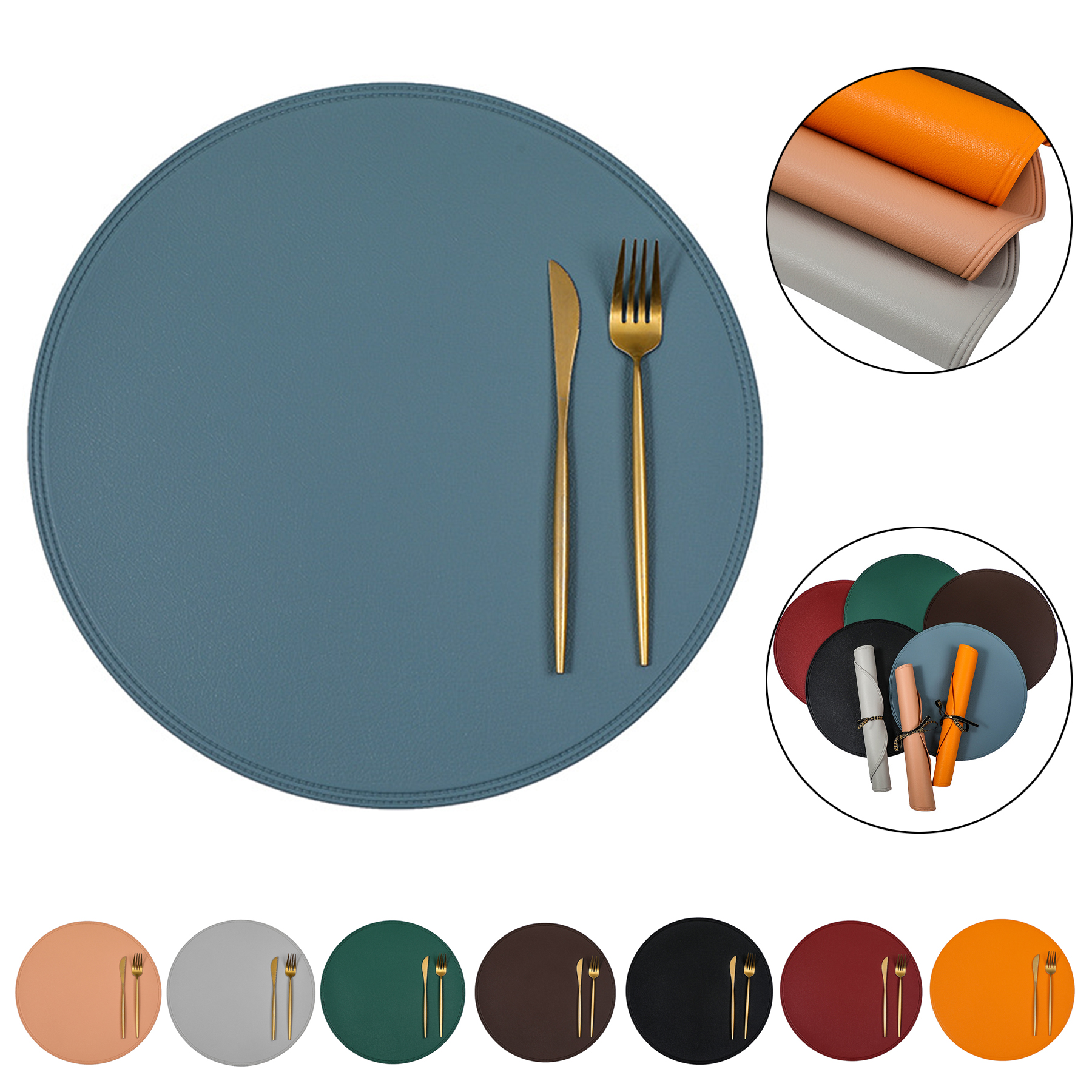 Home Dining Round Waterproof Mat 2
